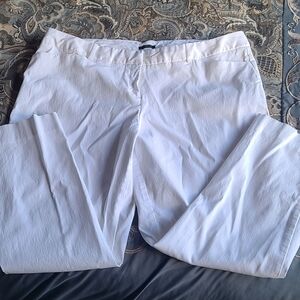 Worthington womens white slim fit pants 18w